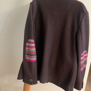 Talbots sweater jacket button down sz L